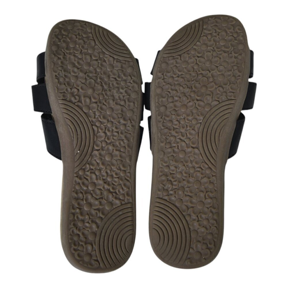 Cliffs by White Mountain Slide Sandal Black Cushioned Size 6.5 - Picture 8 of 9